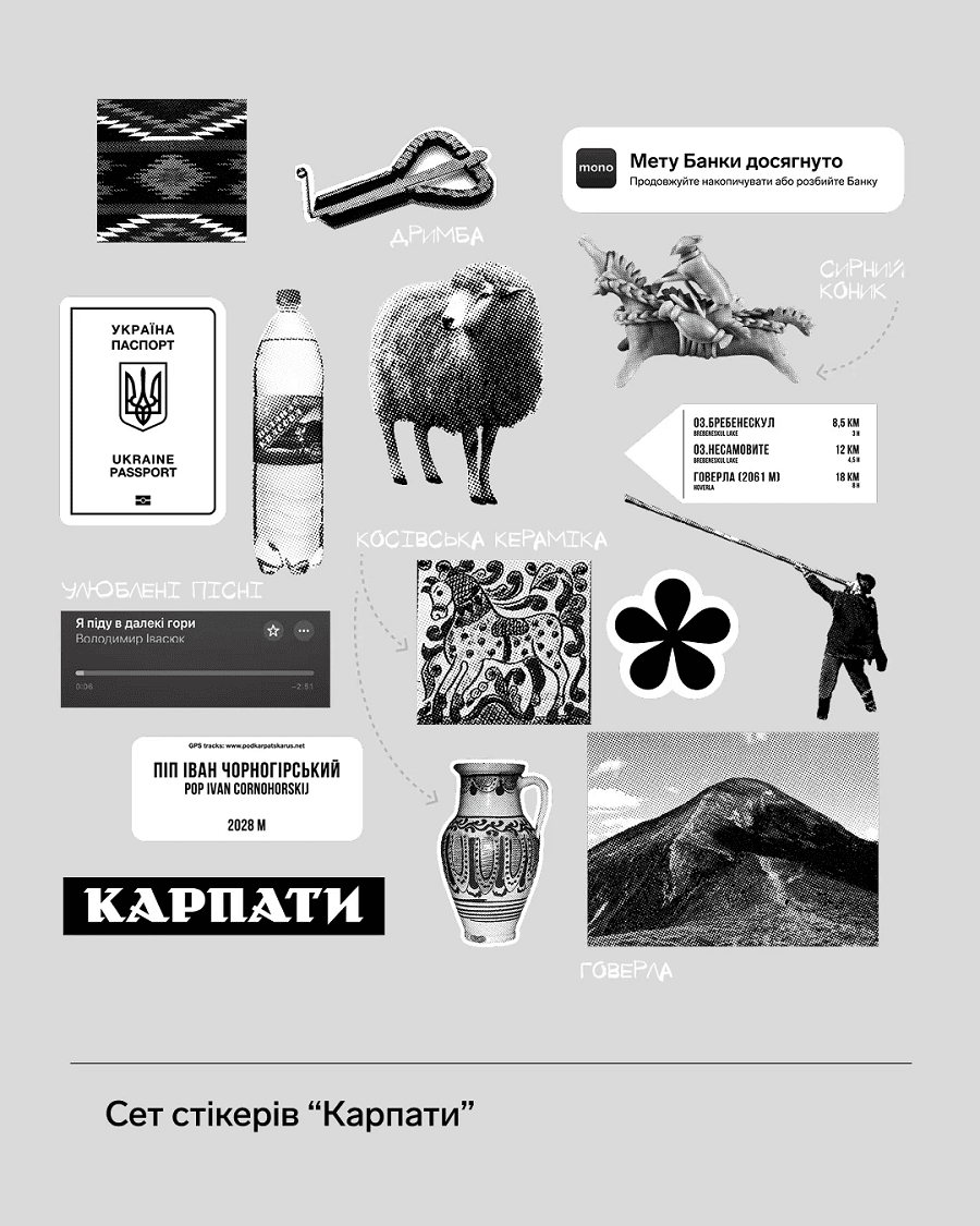 Стікерпак Карпати